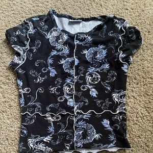 rue 21 chinese dragon crop top